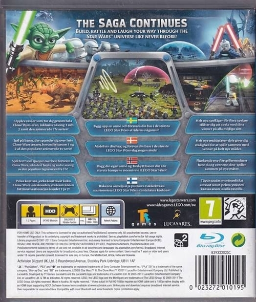 Lego Star Wars III The Clone Wars  - PS3 (B Grade) (Genbrug)